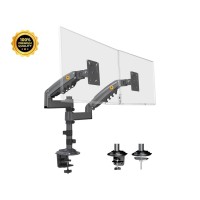 NORTH BAYOU H180 stoni nosač za dva monitora mat crni 17-27 inča NORTH BAYOU H180 stoni nosač za dva monitora mat crni 17-27 inča