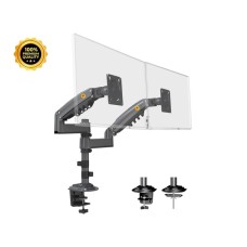 NORTH BAYOU H180 stoni nosač za dva monitora mat crni 17-27 inča NORTH BAYOU H180 stoni nosač za dva monitora mat crni 17-27 inča