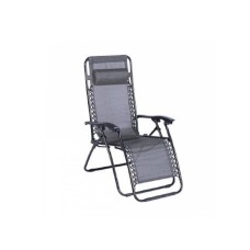 Green Bay MESSINA Bastenska stolica podesiva sa jastukom crno-siva Green Bay MESSINA Bastenska stolica podesiva sa jastukom crno-siva