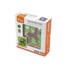 PERTINI Viga puzzle kockice - životinje sa farme
