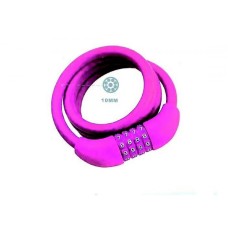 PLANET BIKE BRAVA ZA ZAKLJUČAVANJE NA BROJ TY573 10x1000mm SPIRALNA pink