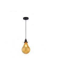 RUSTIK 118 VISILICA 1*E27 BLACK/YELLOW GLASS