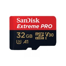 SANDISK Extreme Pro® microSDHC 32GB UHS-I U3 + adapter - SDSQXCG-032G-GN6MA