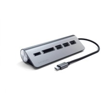 SATECHI Aluminium Type-C USB Hub (3x USB 3.0,MicroSD) - Space Grey