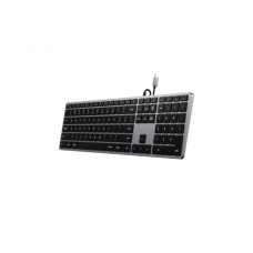 SATECHI Slim W3 USB-C BACKLIT Wired Keyboard - US - Space Grey