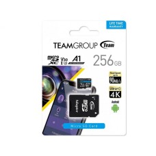 TEAM GROUP MICRO SDXC 256GB UHS-I ELITE +SD Adapter TEAUSDX256GIV30A103