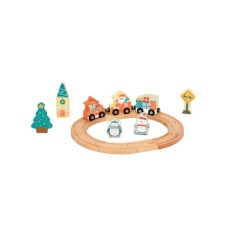 TOOKY TOY Drveni novogodišnji vozić TOOKY TOY Drveni novogodišnji vozić