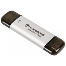 TRANSCEND Eksterni SSD 1TB, Tip-C / Tip-A, srebrni (TS1TESD310S)