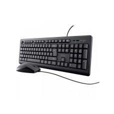 TRUST Tastatura+miš Basics žični set/US/crna