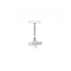 XSTAND Nosac za projektore /PLAFONSKI/korekcija visine 45-65cm/ NAGIB +15~ -15°/OKRET +8~ -8°/do 20kg