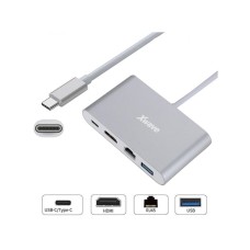 Xwave Xwave Adapter USB3.1 Tip-C M na HDMI,USB3.0,RJ45 F