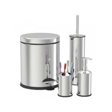 ZILAN ZLN4605 KANTA SA POKLOPCEM 3L + SET ZA KUPATILO INOX 4